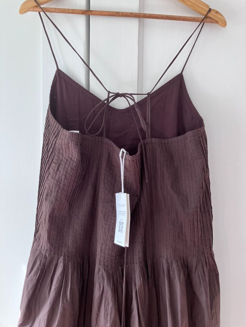 Joslin Lucia Pintucked Cotton-Poplin Maxi Dress - Picture 10 of 11